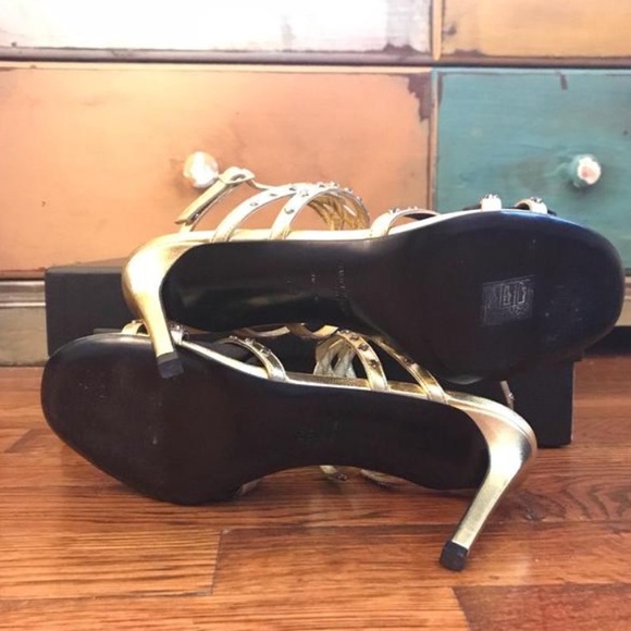 Saint Laurent Crystal Studded Sandal NEW - Picture 8 of 8